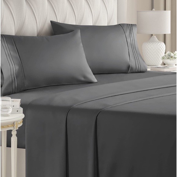 Danjor Linens Bedding Danjor Linens Platinum 80 Count Charcoal Greyqueen Sizesheet Only